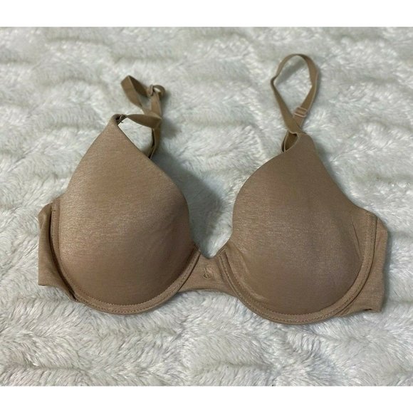 Victoria's Secret Uplift Semi Demi Bra Beige Womens Size 32C - Picture 1 of 5